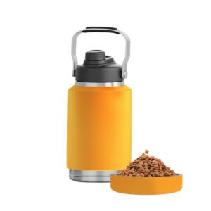 Custom Logo 64oz Pet Bowl & Water Bottle Combo