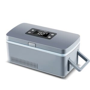 Wholesale 385ml Insulin Cooler Case - Grey LED Display Car Medical Refrigerator, Electric/Battery Powered for Home & Travel