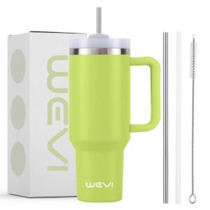 WEVI 40oz Stainless Steel Tumbler with Straw