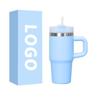 WEVI 14oz Stainless Steel Tumbler with Straw