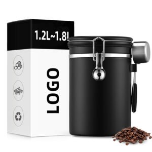 Food Grade Stainless Steel Coffee Container with Airtight Lid